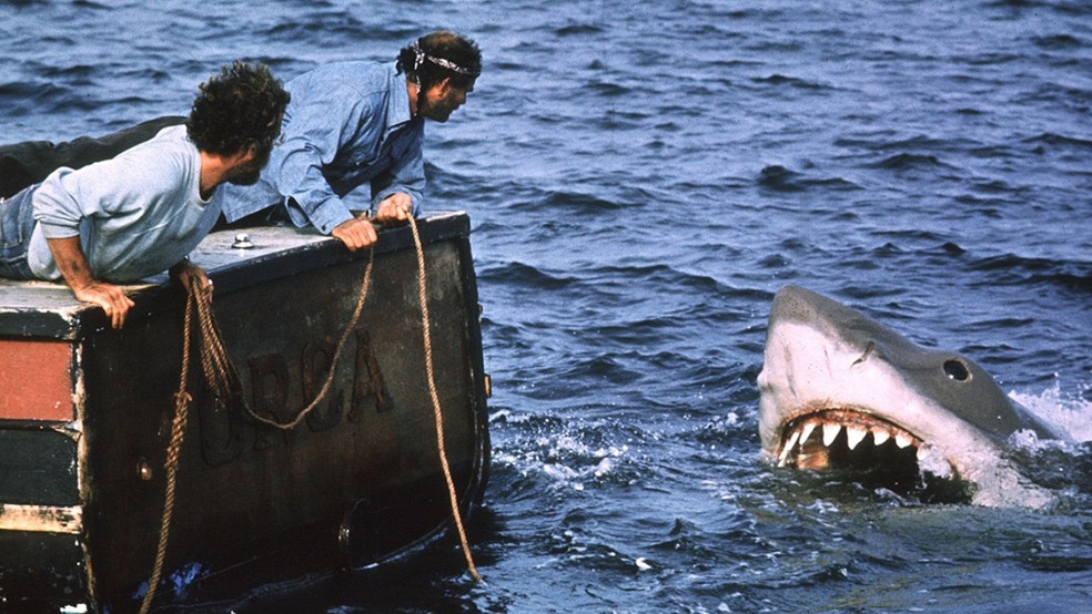 Tubarão (1975) – o filme foi sucesso de bilheteria e entre os críticos e recebeu três Oscars — Foto: Universal Pictures/ Reprodução