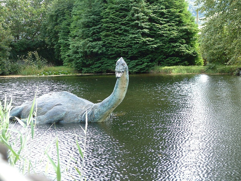 Escultura do Monstro do Lago Ness, no Museum of Nessie, na Escócia — Foto: StaraBlazkova/ Wikimedia Commons/ CreativeCommons