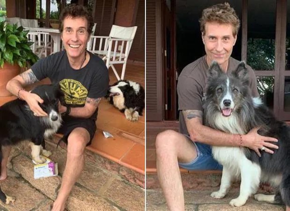 Dinho Ouro Preto é tutor de seis cachorros — Foto: ( Instagram/ @dinhoouropreto/ Reprodução)