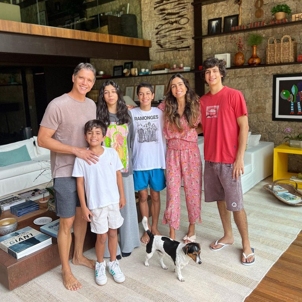Marcio Garcia e sua família — Foto: Reprodução / Instagram