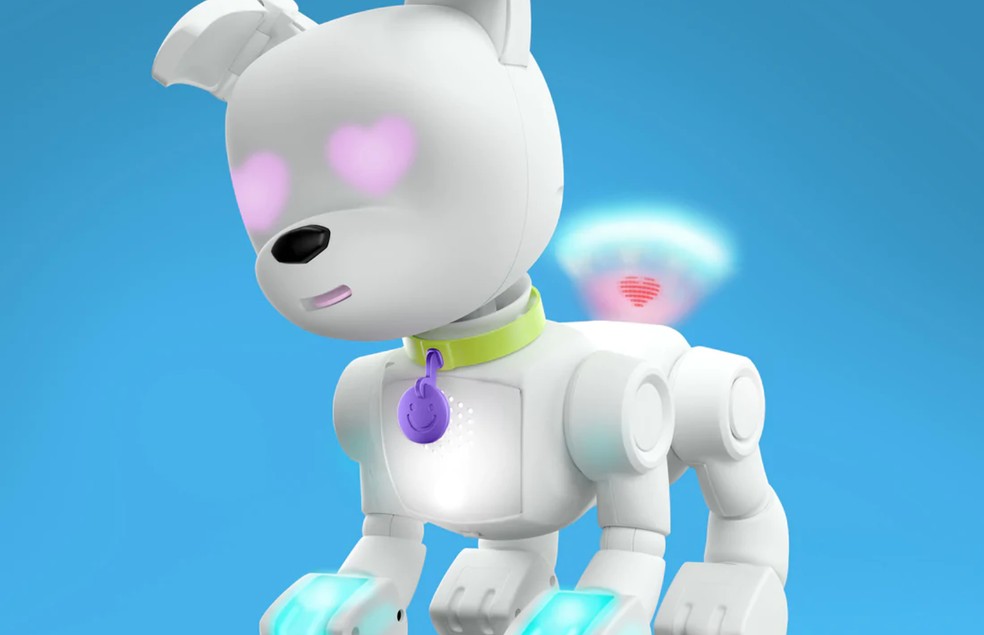 O cachorro-robô possui bateria recarregável — Foto: Dog-e/ Divulgação