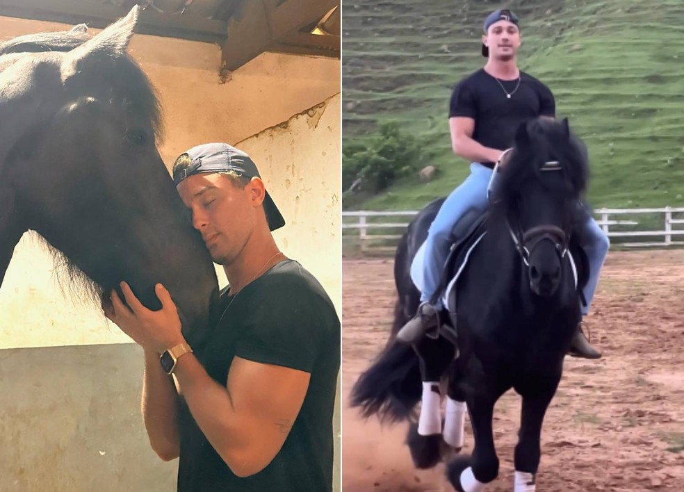  André Luiz Frambach é apaixonado por cavalos desde criança — Foto: Instagram/ @andreluizframbach / Reprodução