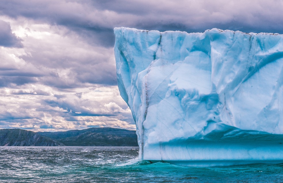 O derretimento de gelo frequente aumenta o nível do mar, causando consquências na vida marinha e humana — Foto: Canva/ Creative Commons 