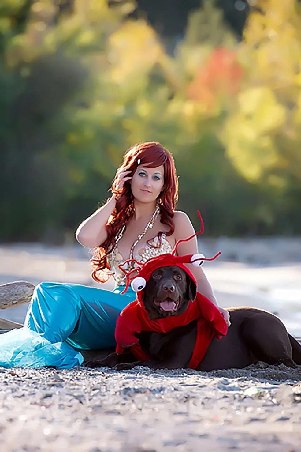 Ariel e Sebastião do filme 'A pequena sereia' — Foto: ( Instagram/ @blackboxphotography/ Reprodução)